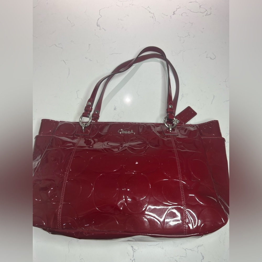 Coach bag purse red